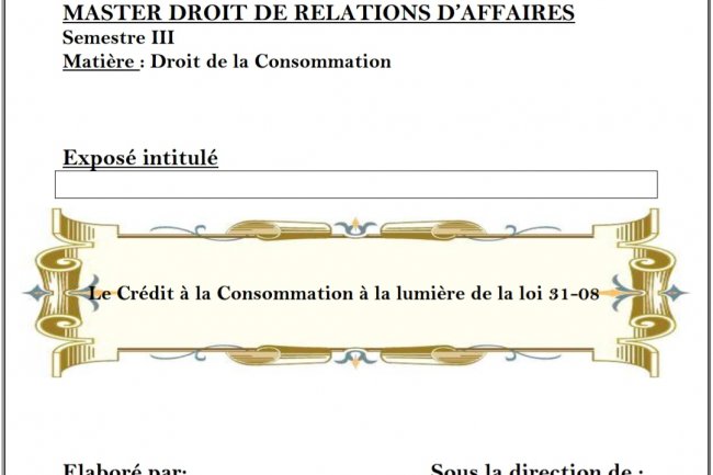 Crédit à la consmmation selon la loi 31-08.pdf