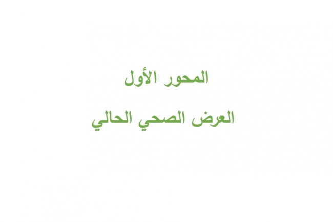 العرض الصحي بالمغرب - تقرير المجموعة الموضوعاتية حول الامن الصحي بابمغرب