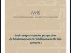 rapport sur Quels usages et quelles perspectives de développement de l'intelligence artificielle au Maroc