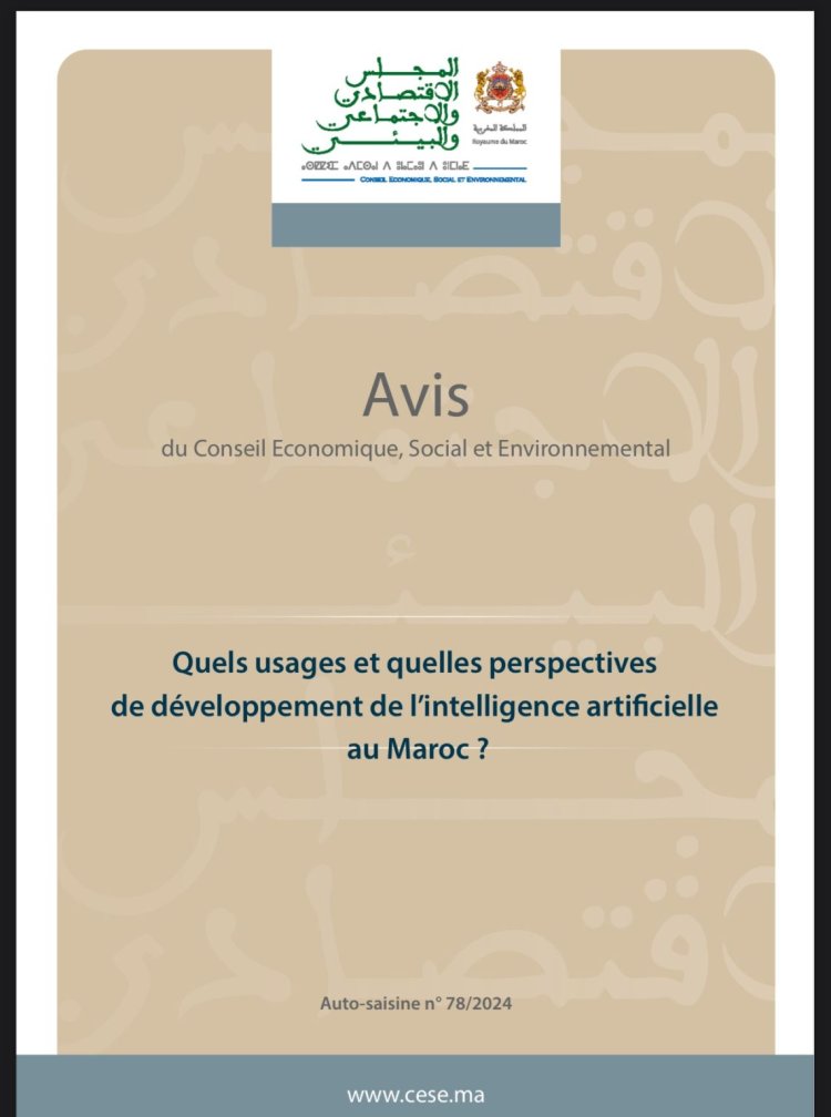 rapport sur Quels usages et quelles perspectives de développement de l'intelligence artificielle au Maroc